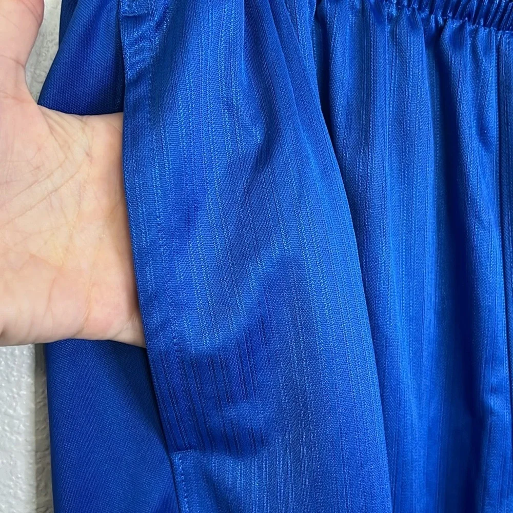 Nike Tonal Pinstripe Basketball Shorts Blue Size Large